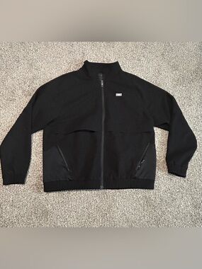 Figs Women’s Black Full-Zip Sydney Scrub Jacket Size Medium